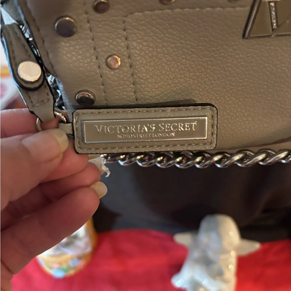 Gray Studded Mini Backpack - Picture 3 of 5